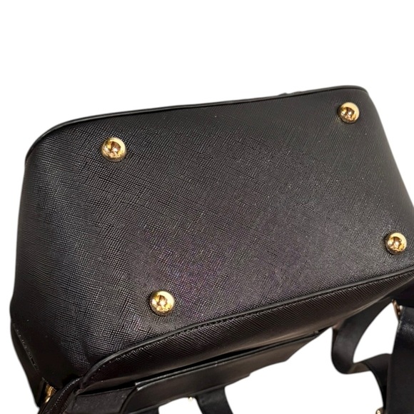 Calpak Black and Gold Kaya Mini Backpack Bag - Picture 8 of 12